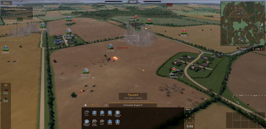 MicroProse Regiments gameplay screenshot