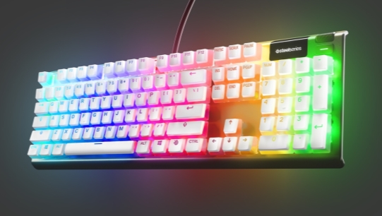 SteelSeries PrismCaps on keyboard