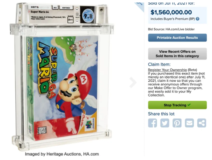 Super Mario 64 Sealed Auction
