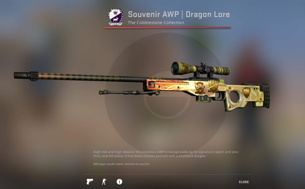 AWP Dragon Lore in CS:GO