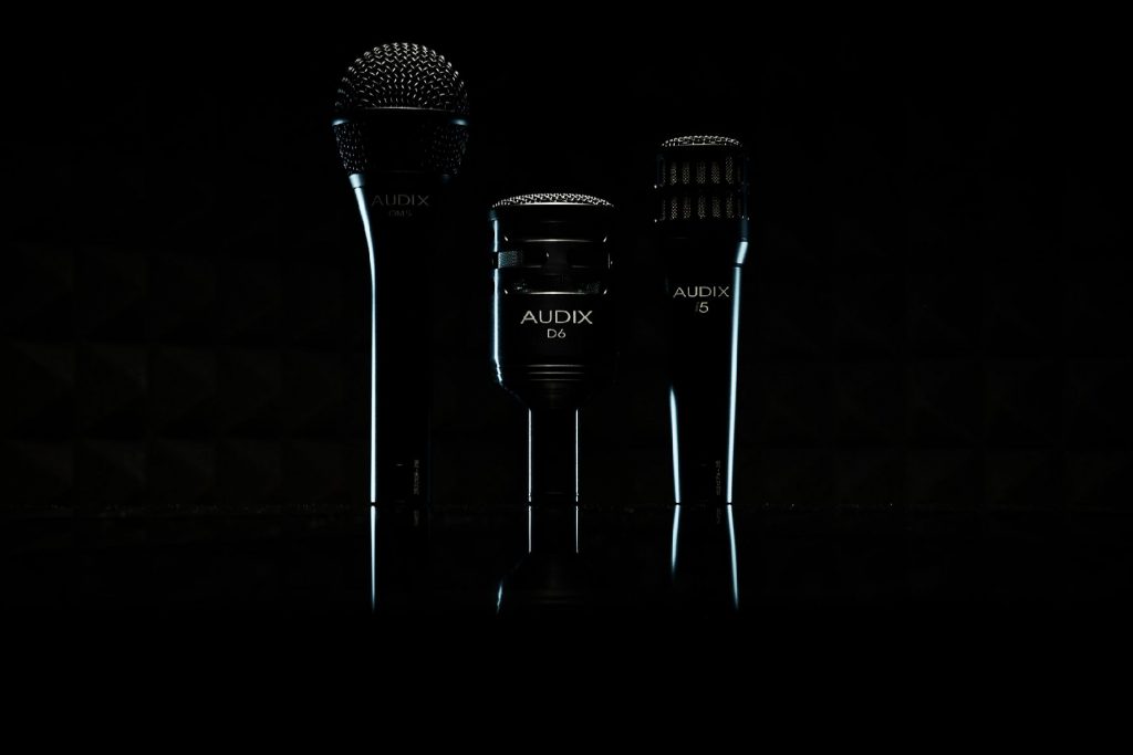 Audix Microphones in Darkness