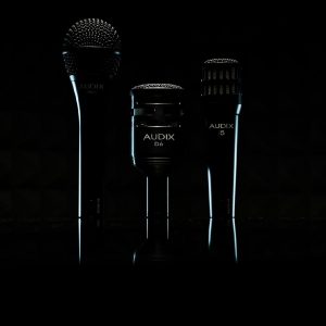 Audix Microphones in Darkness