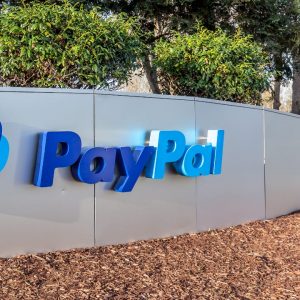 PayPal logo outside their headquarters