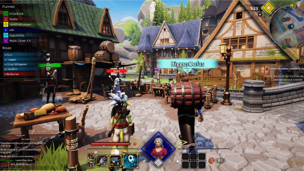Eville screenshot in-game barrel quest