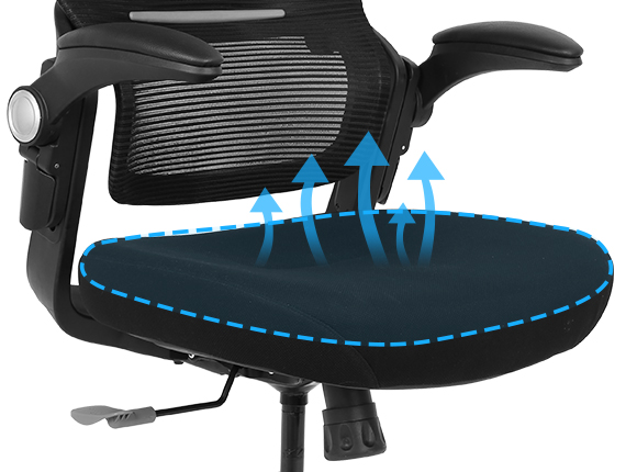 Flexi-Chair seat cushion showing breathability