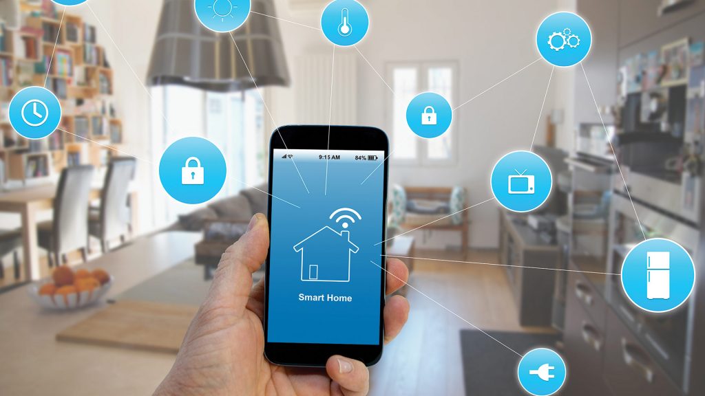 Smart Home smart devices to make life easier, monitored from a mobile phone