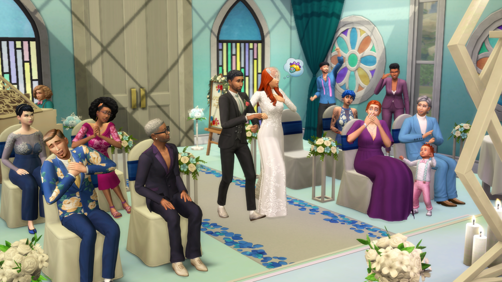 The Sims 4 My Wedding Stories wedding