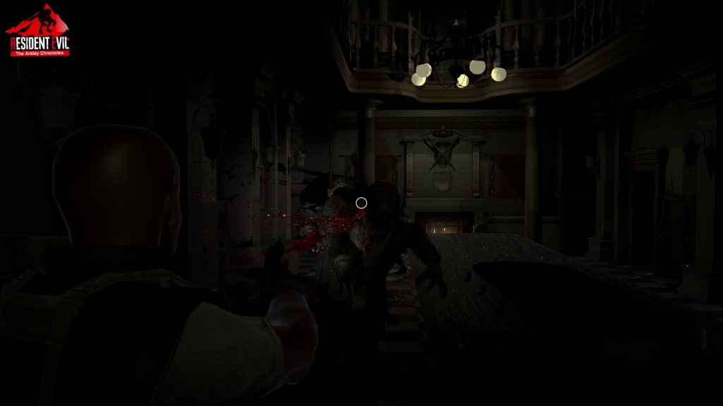 Resident Evil: The Arklay Chronicles shooting zombies