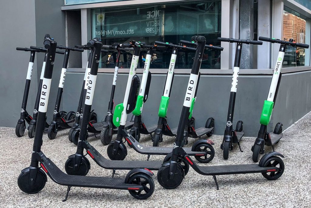 Bird Electric Scooters side hustle charging them up outside your house
