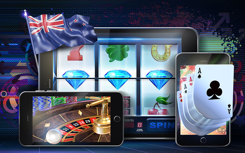 New Zealand Online Casino on mobiles and a tablet