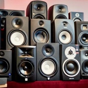 A variety of different Studio Monitor Speakers