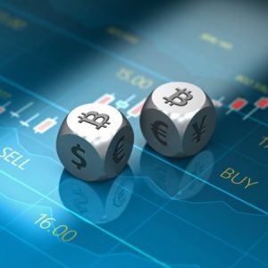 Bitcoin Dice on a financial backboard