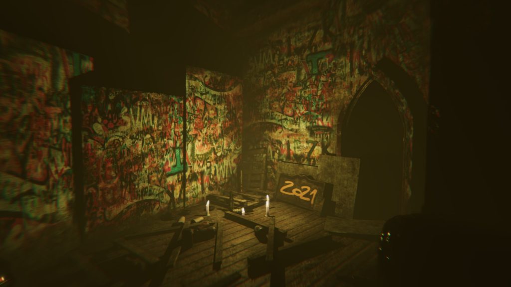 MADiSON gameplay exploring the abandoned Church