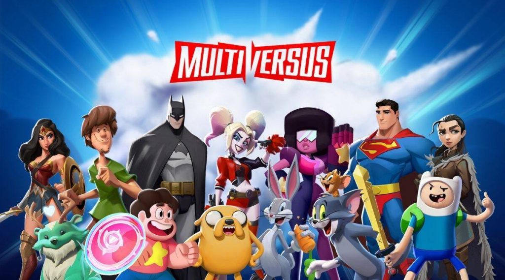 Multiversus logo and characters