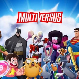 Multiversus logo and characters