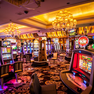 Progressive Slot Machines in a casino