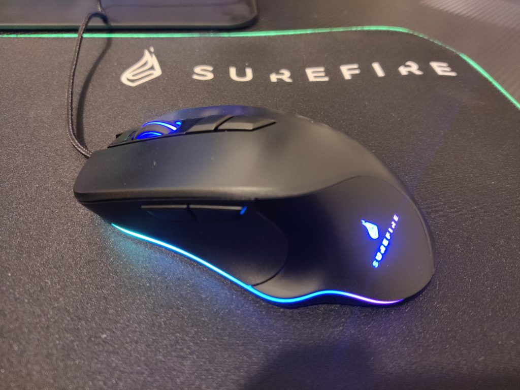 SureFire Martial Claw and Silent Flight mouse and mousepad