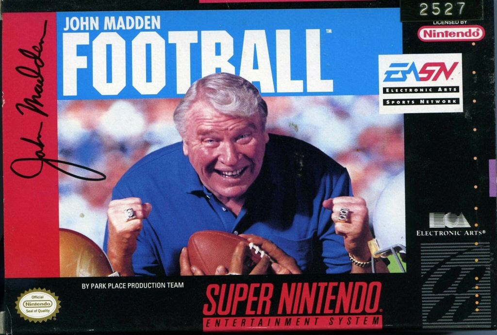John Madden Football signed copy of the Super Nintendo game. One of the biggest genre-defining games.