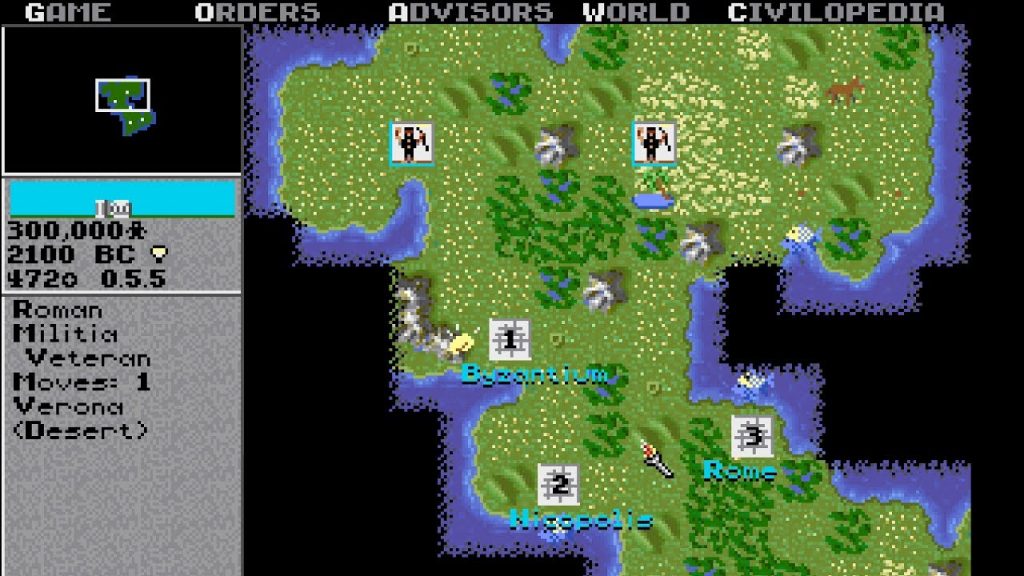 Sid Meier’s Civilization I gameplay