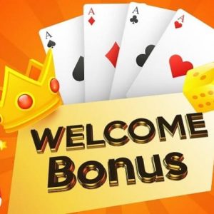 Casino Bonuses - Welcome Offer Bonus picture showing cards and dice