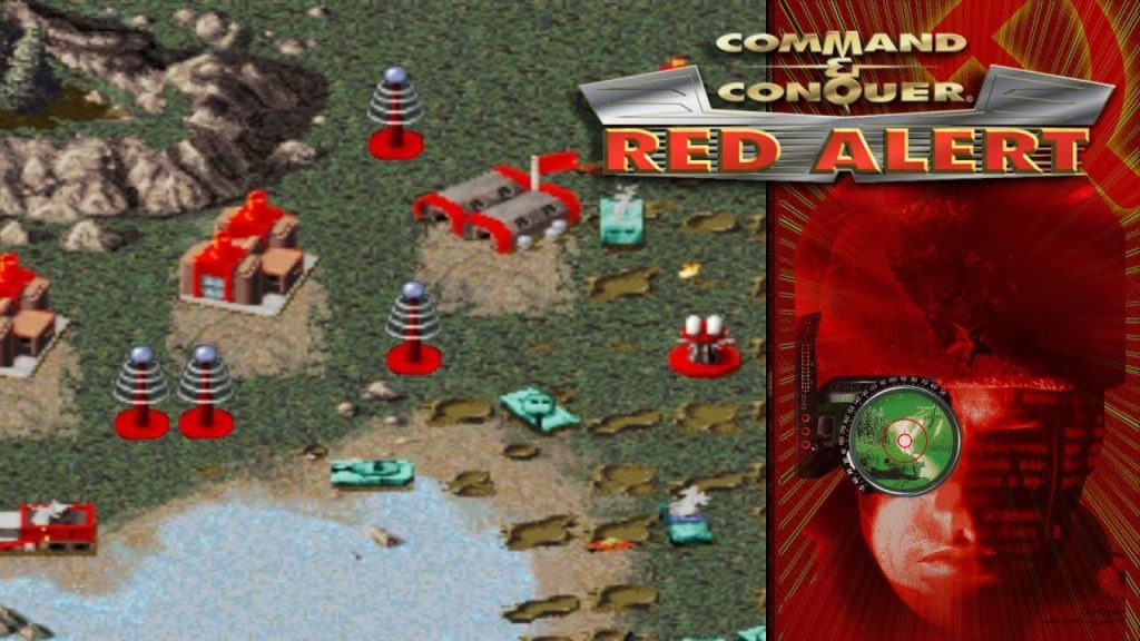 Command & Conquer Red Alert gameplay and logo