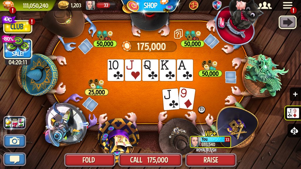 One of the most popular casino games, Governor of Poker 3