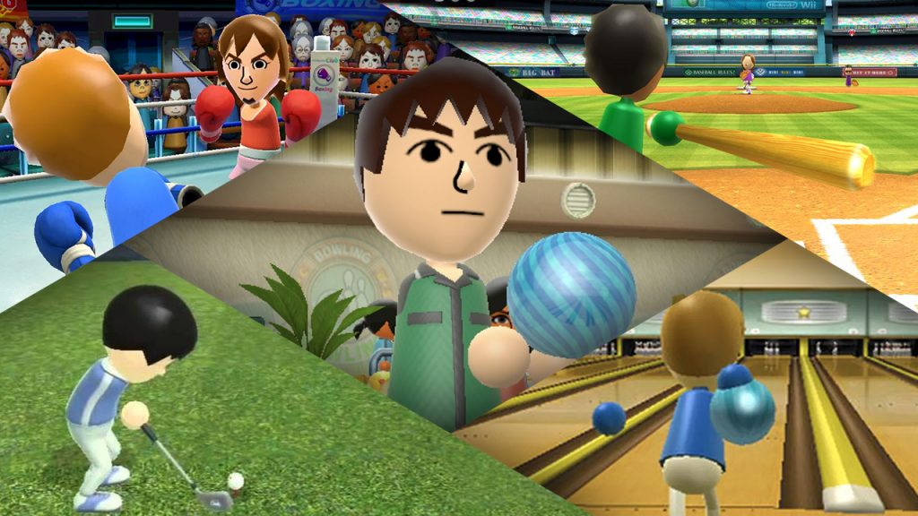 One of the highest-grossing video games of all time, Wii Sports. A variety of the sports you can play.