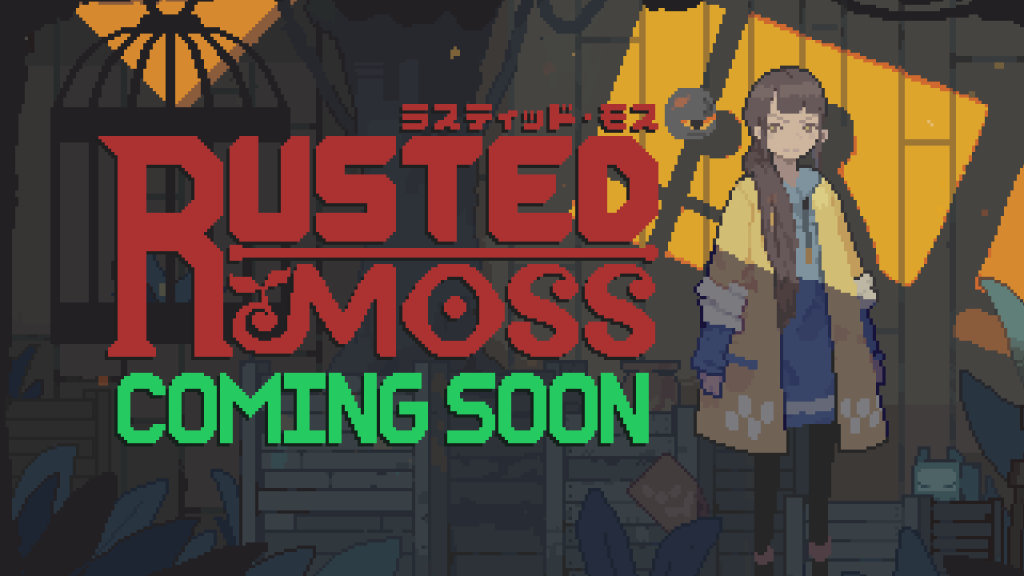 Rusted Moss comins soon logo