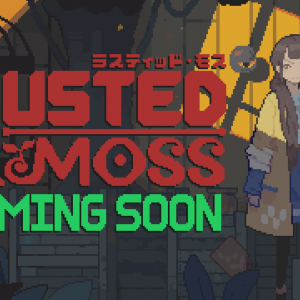 Rusted Moss comins soon logo