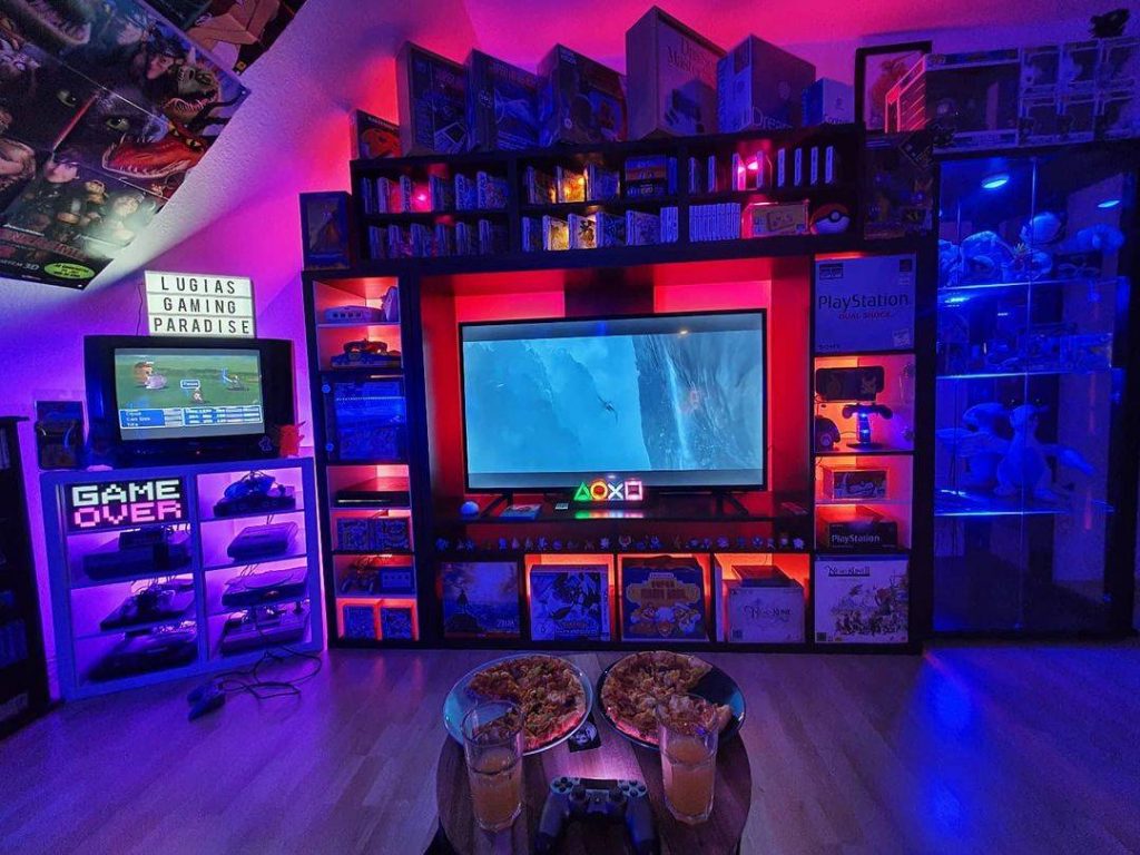 LED Lighting for a gaming room, which can also be used to bring out the best of your prints in your gaming space