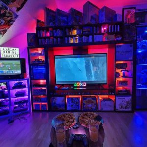 LED Lighting for a gaming room, which can also be used to bring out the best of your prints in your gaming space