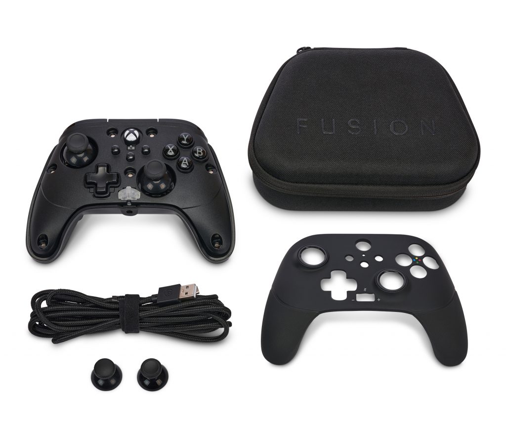 PowerA FUSION Pro 3 controller, case and accessories