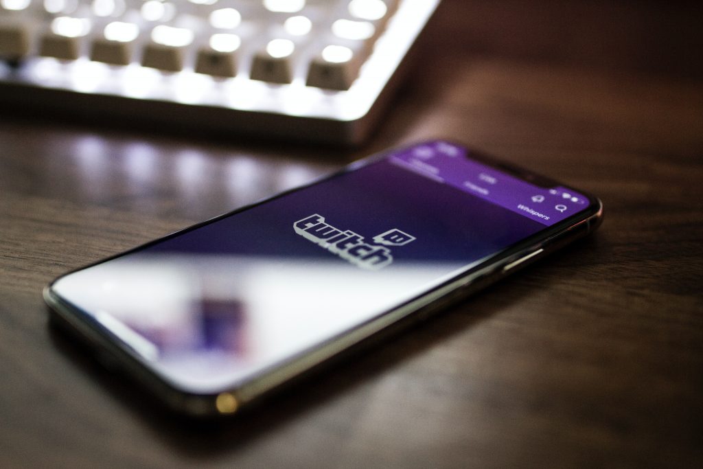 Twitch on a mobile phone allows people to watch esports on the go