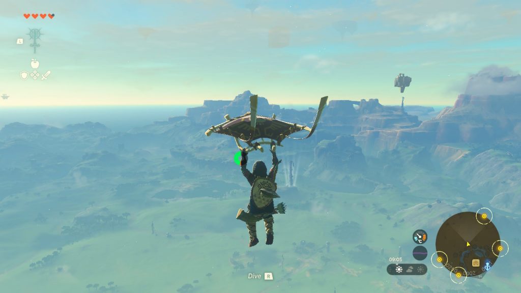 Legend of Zelda: Tears of the Kingdom paraglider