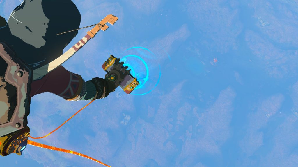 Legend of Zelda: Tears of the Kingdom jumping off Skyview Tower