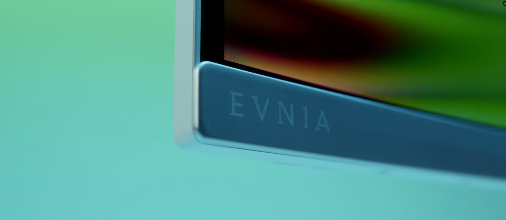 Philips Evnia logo on a monitor