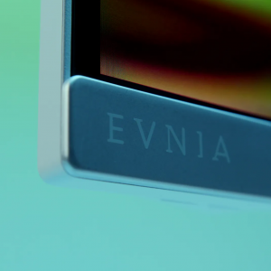 Philips Evnia logo on a monitor