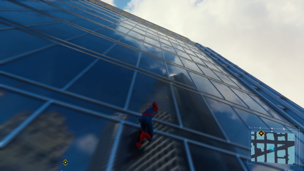Spider-Man - Reflection in skyscraper windows