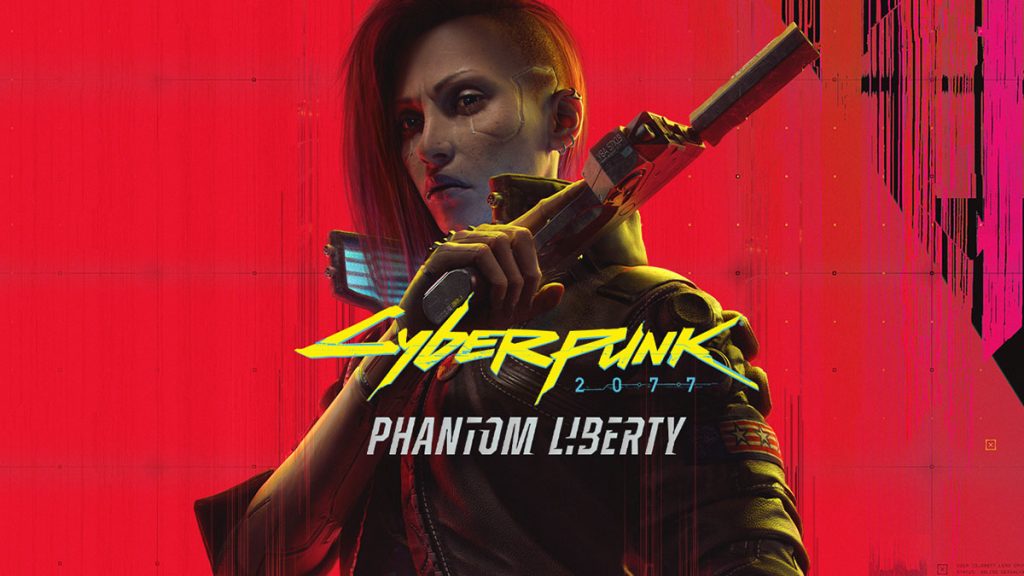 Cyberpunk 2077 Phantom Liberty logo and artwork