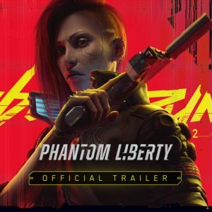 Cyberpunk 2077 Phantom Liberty logo and artwork