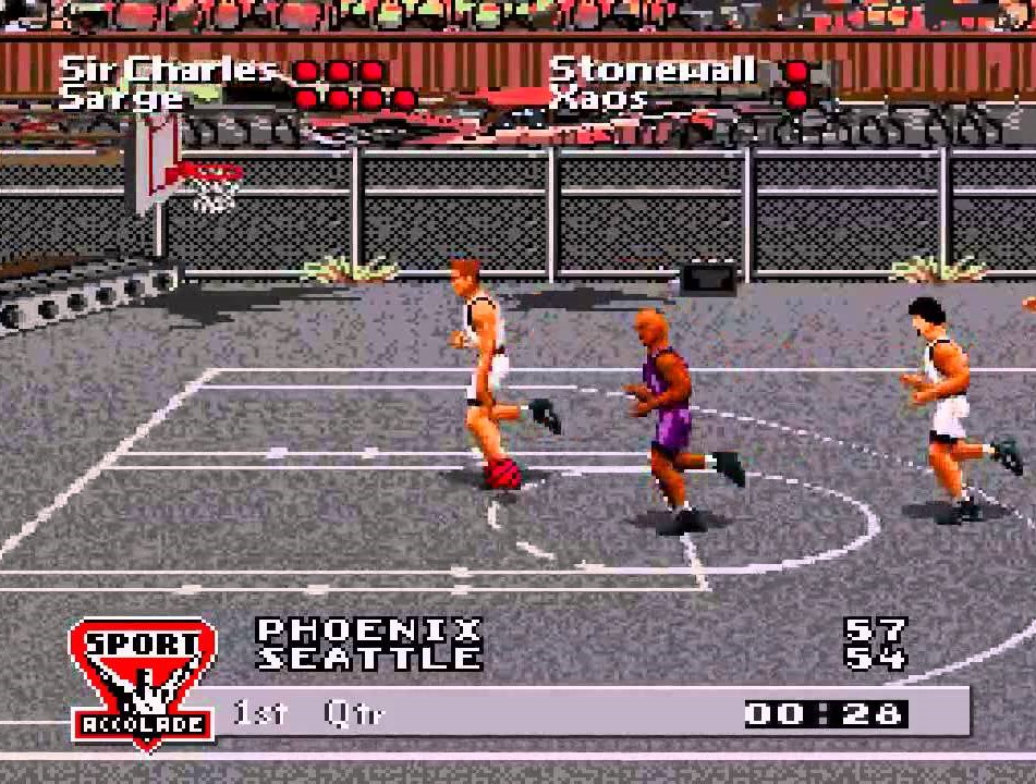 Barkley Shut Up And Jam! gameplay, one of our favourite basketball games
