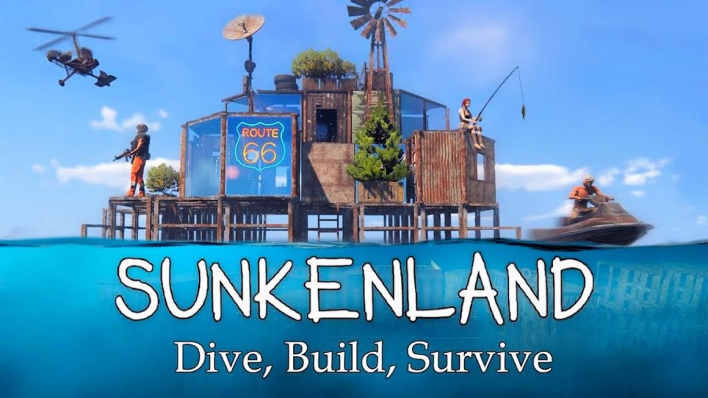 Sunkenland logo and artowrk