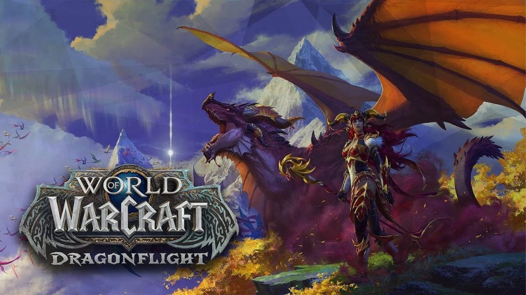 World of Warcraft Dragonflight logo and artwork