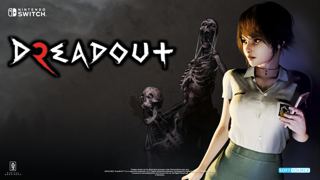 DreadOut 2 logo and artwork for Nintendo Switch