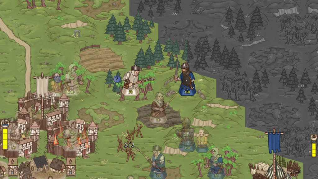 Rising Lords screenshot of game map