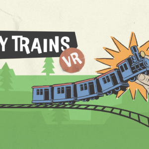 Toy Trains VR logo and artwork