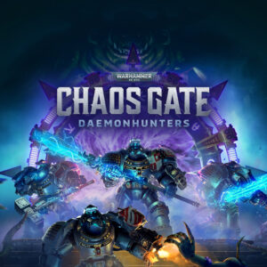 Warhammer 40,000: Chaos Gate – Daemonhunters logo and artwork