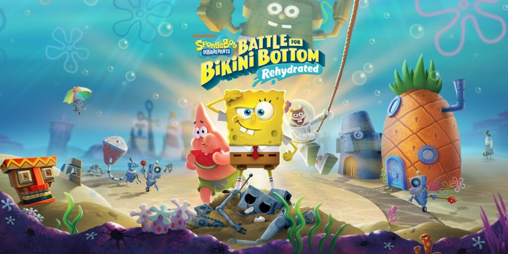 SpongeBob SquarePants Battle for Bikini Bottom – Rehydrated logo and artwork