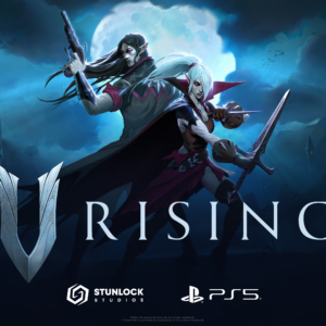 V Rising logo and artwork for PS5 release