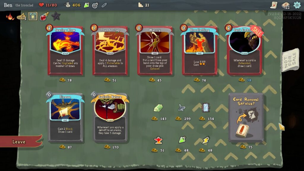 Slay the Spire - Deck improvements